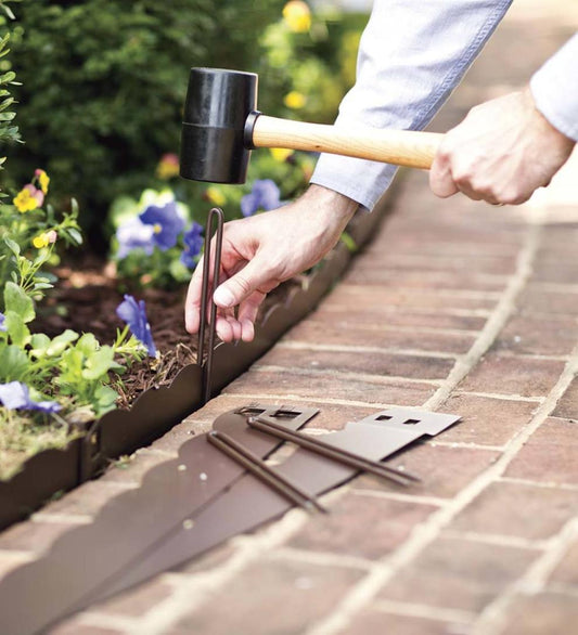Plow & Hearth Pathways & Stepping Stones Yard & Garden 3"H Bendable Steel Garden Edging