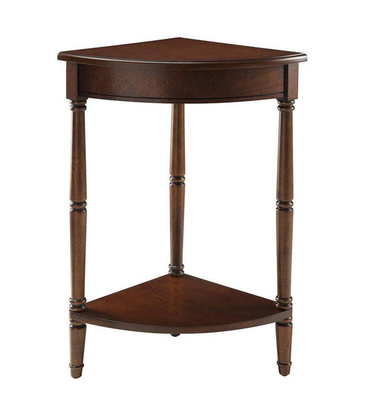 Plow & Hearth Accent Tables Indoor Living Corner Table/Plant Stand - Antique White