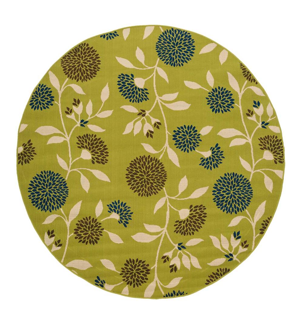 Plow & Hearth Area Rugs Indoor Living Floral Surry Indoor/Outdoor Polypropylene Area Rug