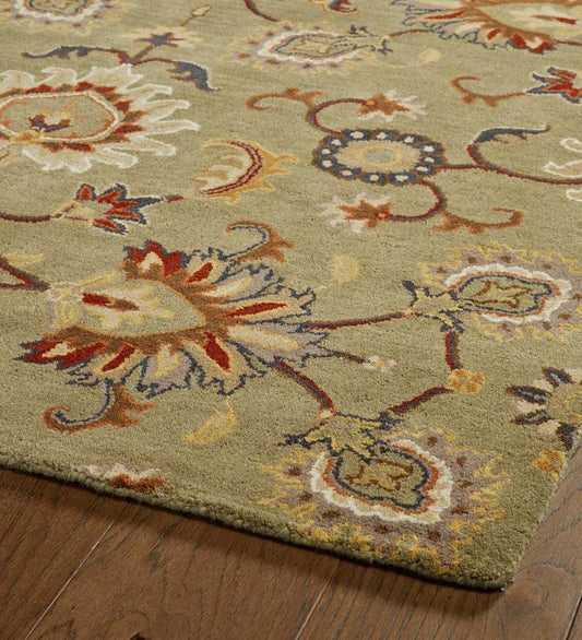 Plow & Hearth Area Rugs Indoor Living Lauren Floral Wool Area Rug