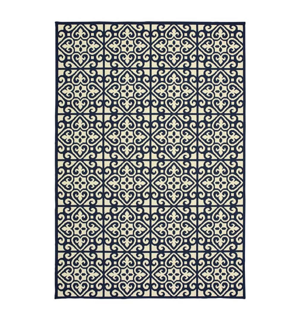Plow & Hearth Area Rugs Indoor Living Marston Trellis Polypropylene Indoor/Outdoor Area Rug