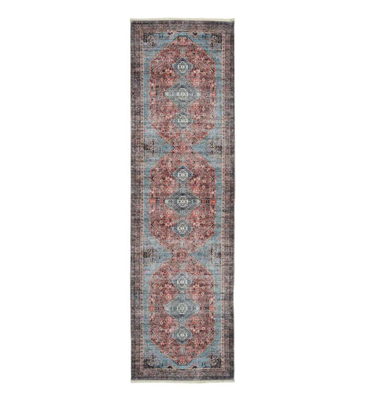 Plow & Hearth Area Rugs Indoor Living Riverside Dawn Easy-Care Polyester Area Rug
