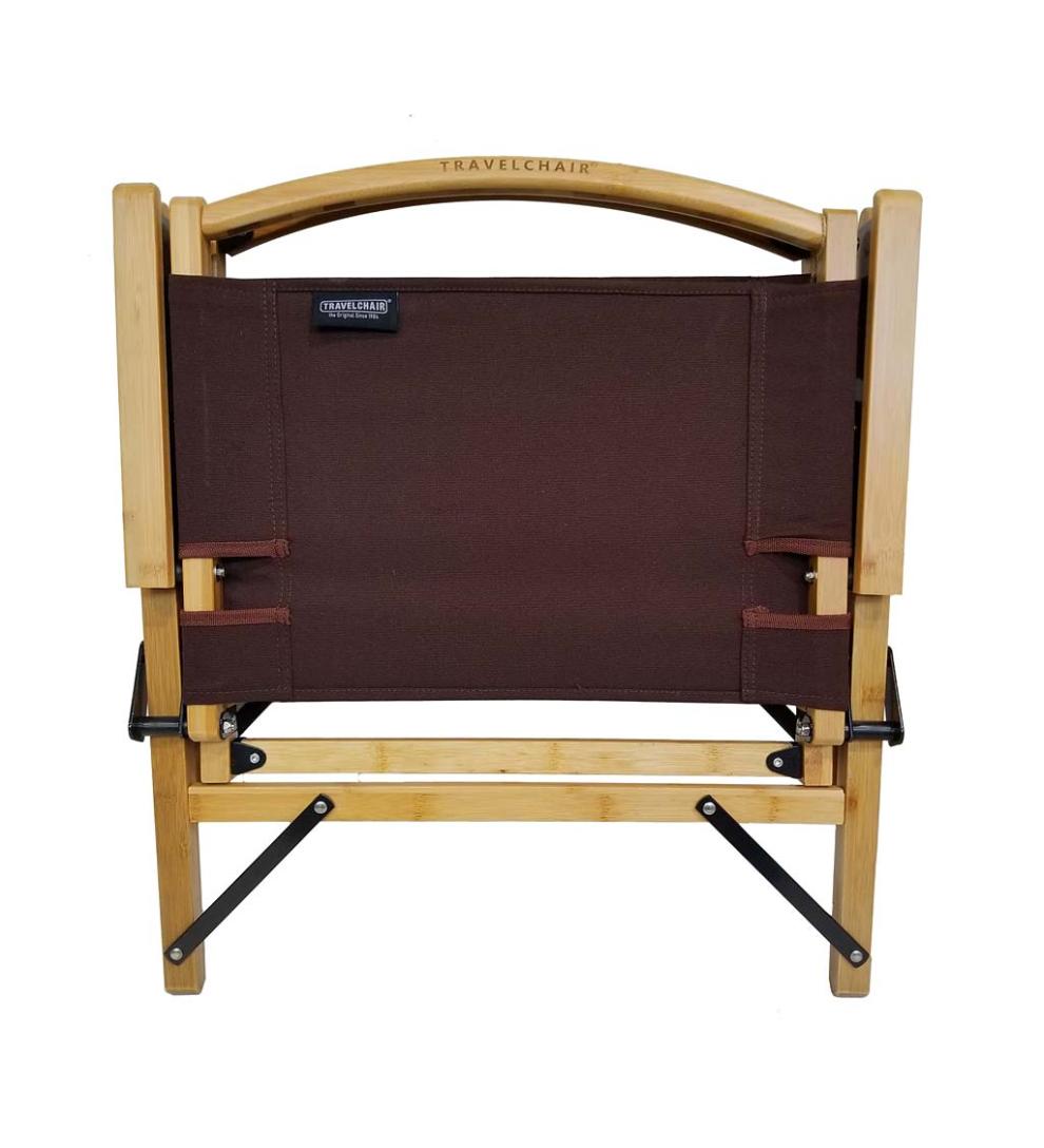 Plow & Hearth Benches & Chairs Outdoor Living Retro Bamboo Folding Camp Chair - Bamboo