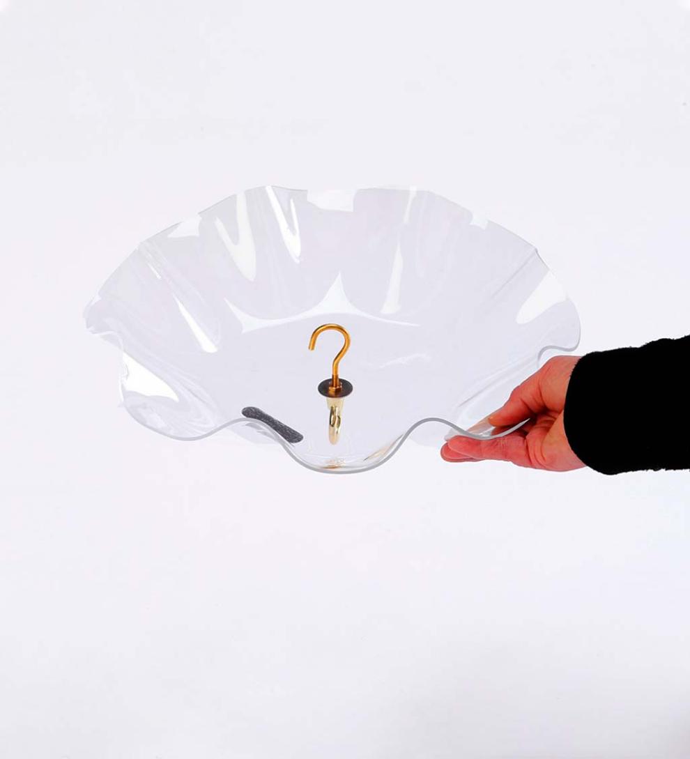 Plow & Hearth Bird Feeders Yard & Garden Recycled Poly-Lumber Hanging Tray Platform Bird Feeder