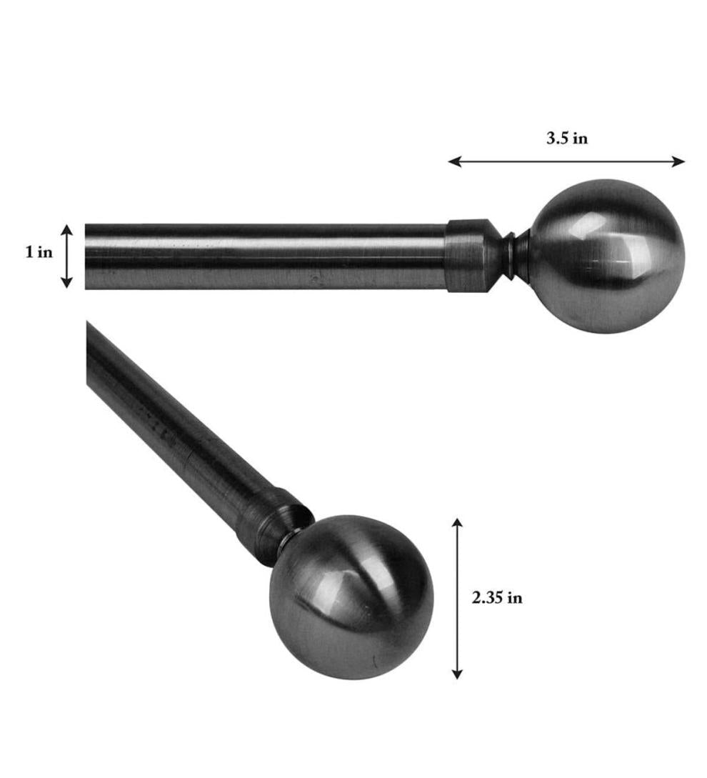 Plow & Hearth Curtain Rods & Hardware Indoor Living Lexington Adjustable Curtain Rod Collection