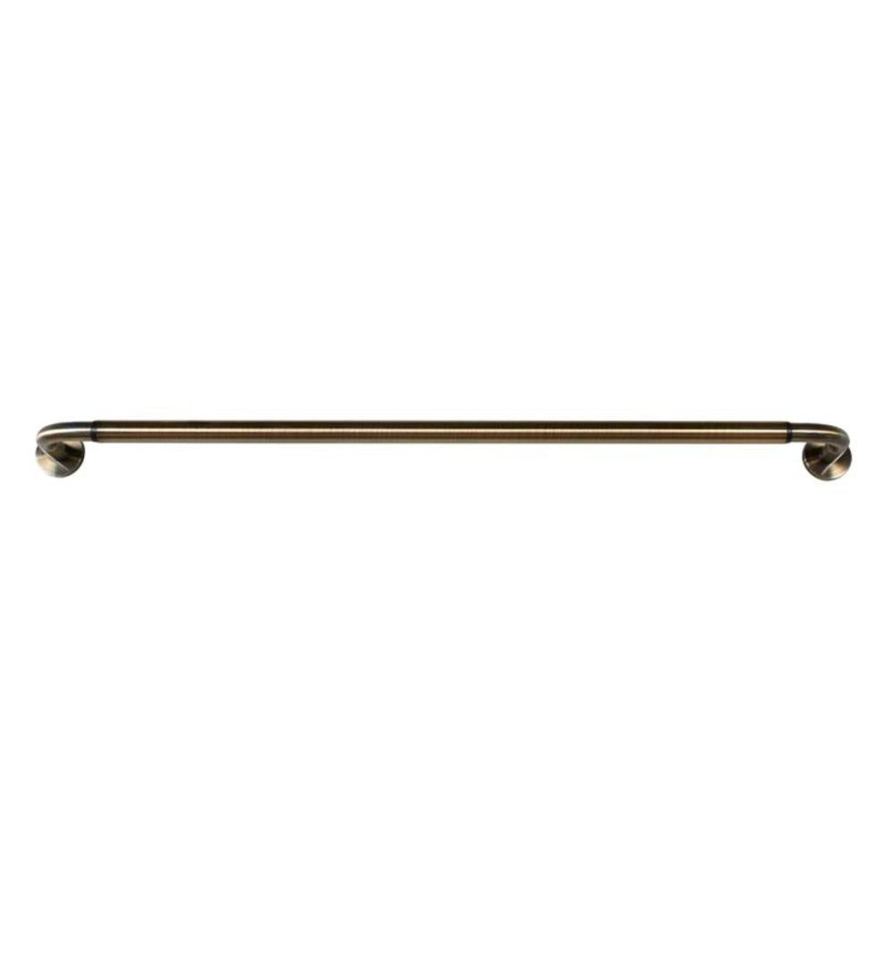 Plow & Hearth Curtain Rods & Hardware Indoor Living Steel Wraparound Privacy Curtain Rod