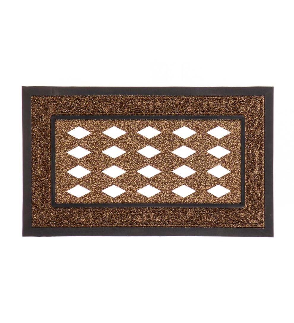 Plow & Hearth Deck & Patio Accents Outdoor Living Brown Scroll Sassafras Mat Tray