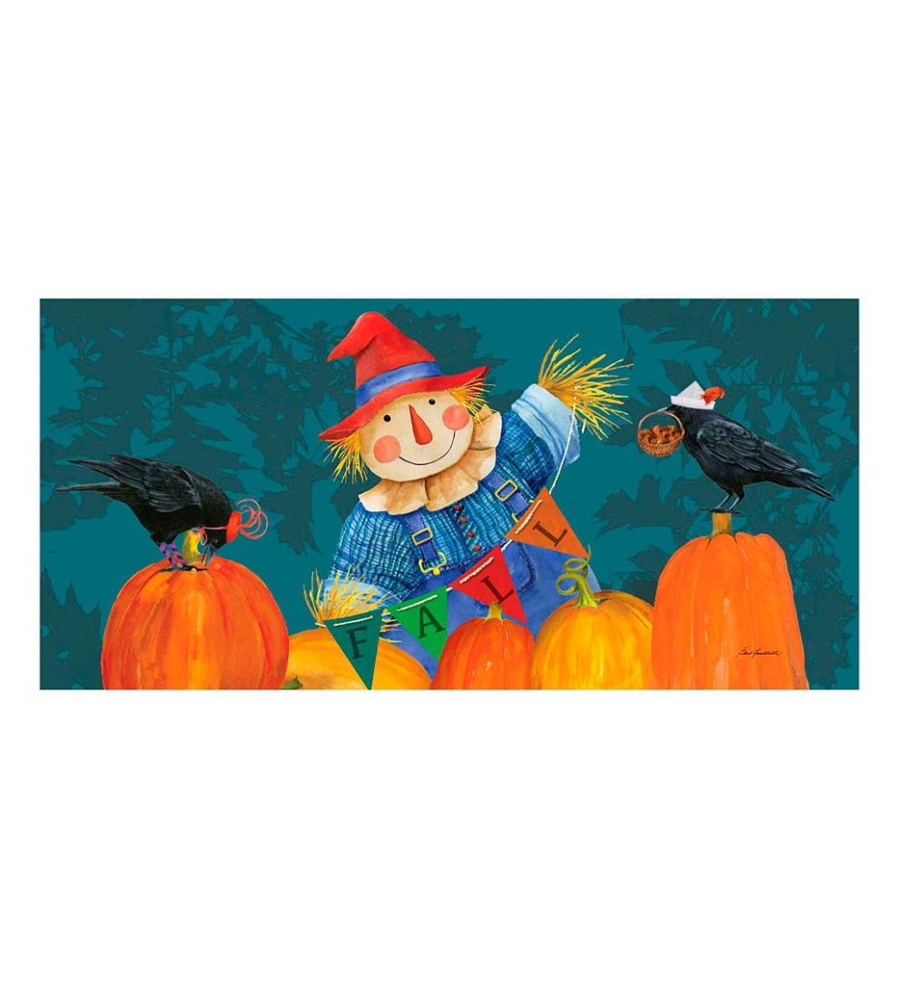 Plow & Hearth Deck & Patio Accents Outdoor Living Fall Fella Scarecrow Sassafras Switch Mat
