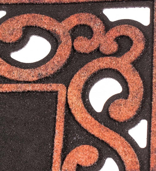 Plow & Hearth Deck & Patio Accents Outdoor Living Variegated Scroll Sassafras Mat Tray