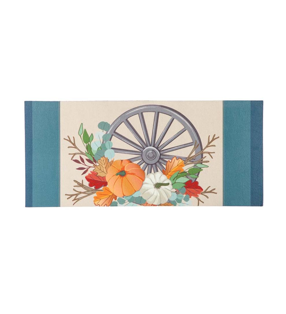 Plow & Hearth Deck & Patio Accents Outdoor Living Welcome Wagon Wheel Sassafras Switch Mat