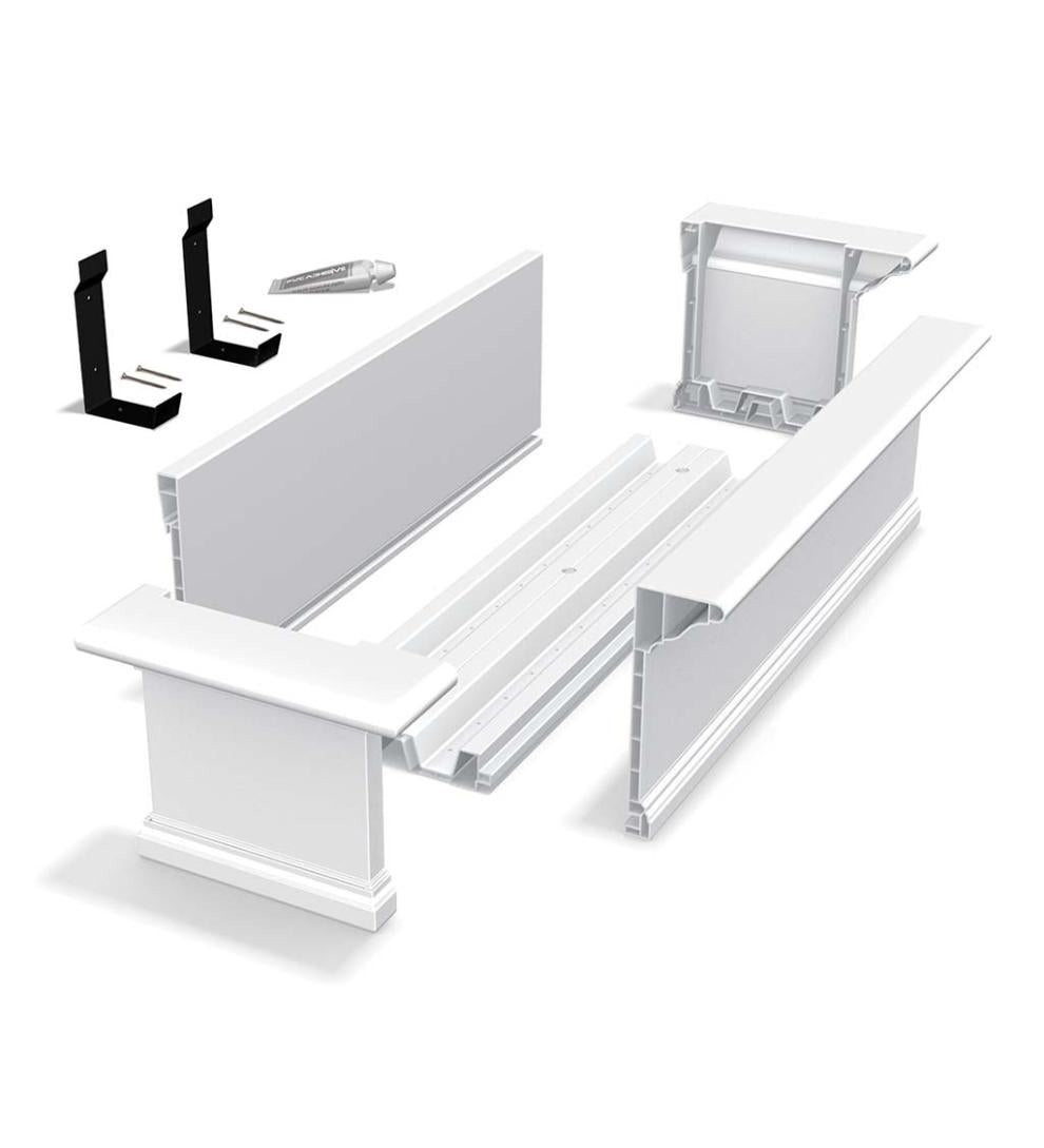 Plow & Hearth Deck Planters Outdoor Living Yorkshire Self-Watering Window Boxes