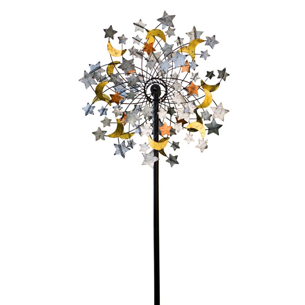 Plow & Hearth Decorative Garden Accents Yard & Garden Celestial Confetti Wind Spinner