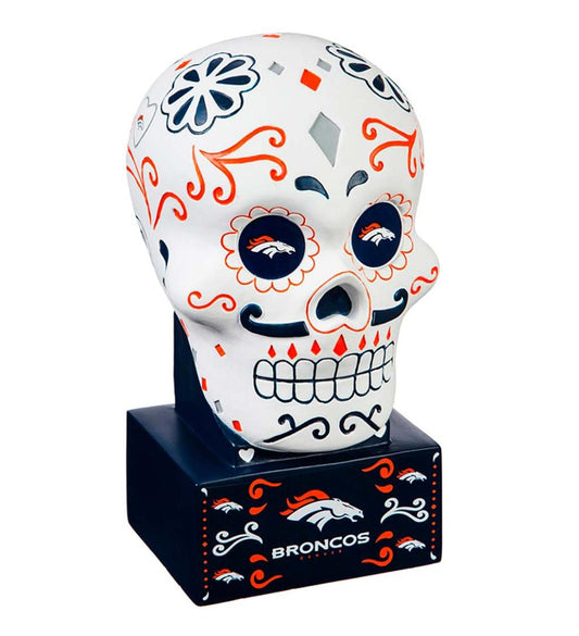 Plow & Hearth Decorative Garden Accents Yard & Garden Denver Broncos Sugar Skull Statue