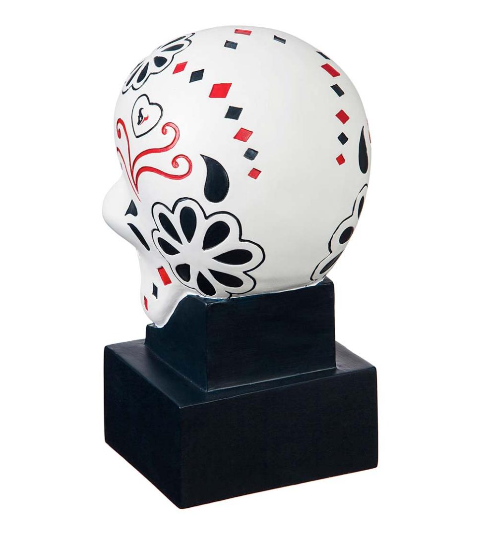 Plow & Hearth Decorative Garden Accents Yard & Garden Houston Texans Sugar Skull Statue