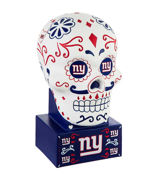 Plow & Hearth Decorative Garden Accents Yard & Garden New York Giants Sugar Skull Statue