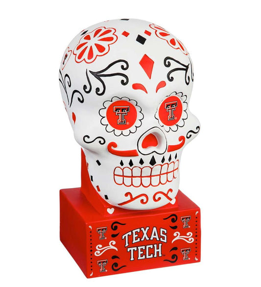 Plow & Hearth Decorative Garden Accents Yard & Garden Texas Tech Sugar Skull Statue