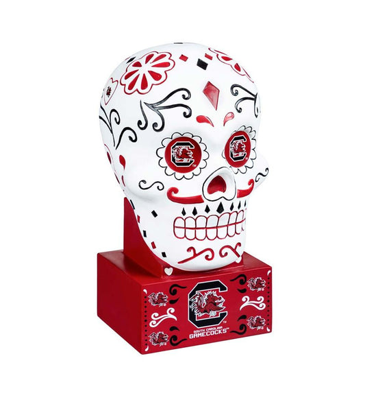 Plow & Hearth Decorative Garden Accents Yard & Garden University Of South Carolina Sugar Skull Statue