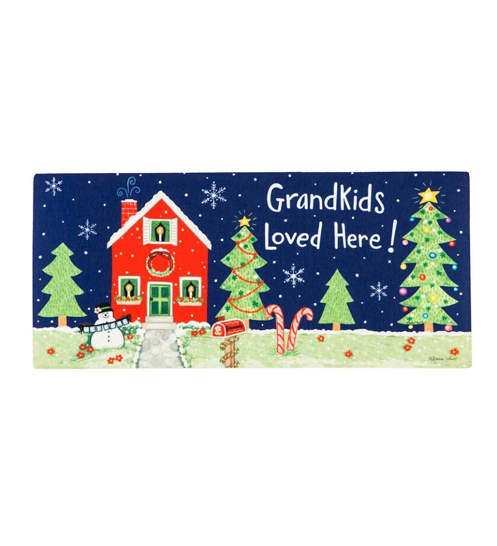 Plow & Hearth Doormats Indoor Living Grandkids Loved Here Sassafras Switch Mat
