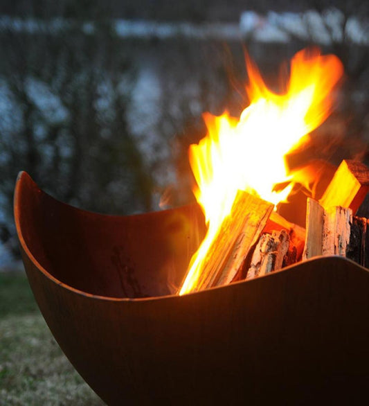 Plow & Hearth Fire Pits Fireplace & Hearth American-Made Firepit Art Manta Ray Fire Pit