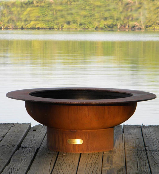 Plow & Hearth Fire Pits Fireplace & Hearth American-Made Firepit Art Saturn Fire Pit