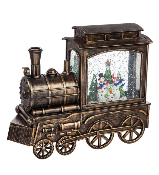 Plow & Hearth Fireplace & Mantel Décor Fireplace & Hearth Caroling Snowmen Led Lantern With Spinning Action Table Decor
