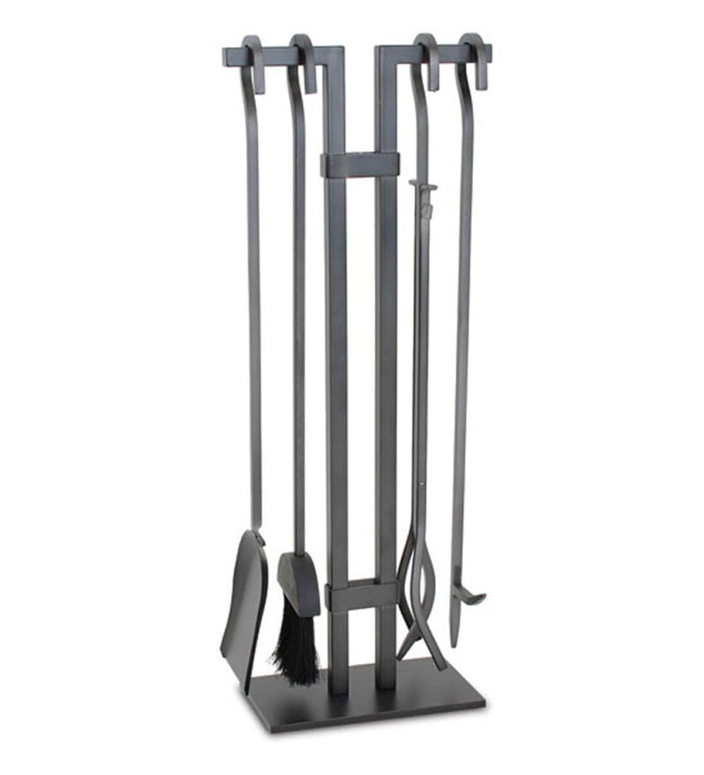 Plow & Hearth Fireplace Tool Sets Fireplace & Hearth Sinclair Natural Iron Fireplace Tool Set - Iron