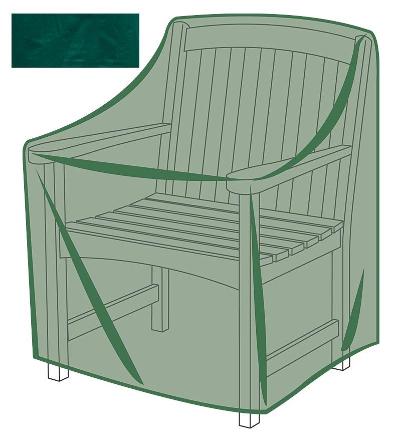Plow & Hearth Furniture Covers Outdoor Living Classic Outdoor Furniture All-Weather Cover For Armchair - Green