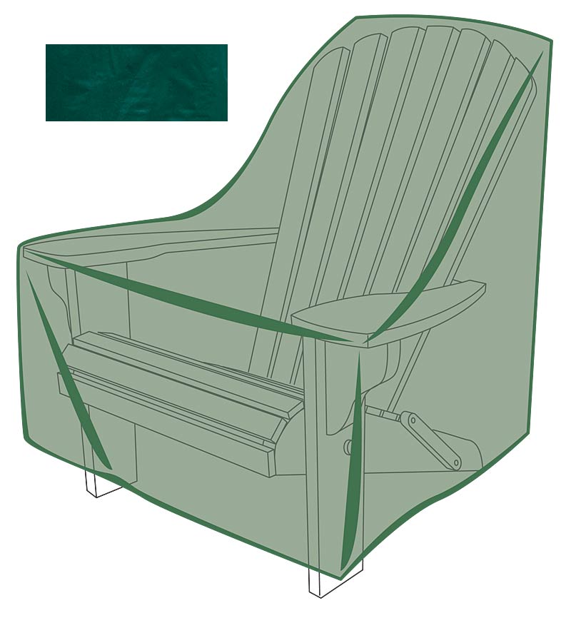 Plow & Hearth Furniture Covers Outdoor Living Classic Outdoor Furniture Cover For Adirondack Chair - Green