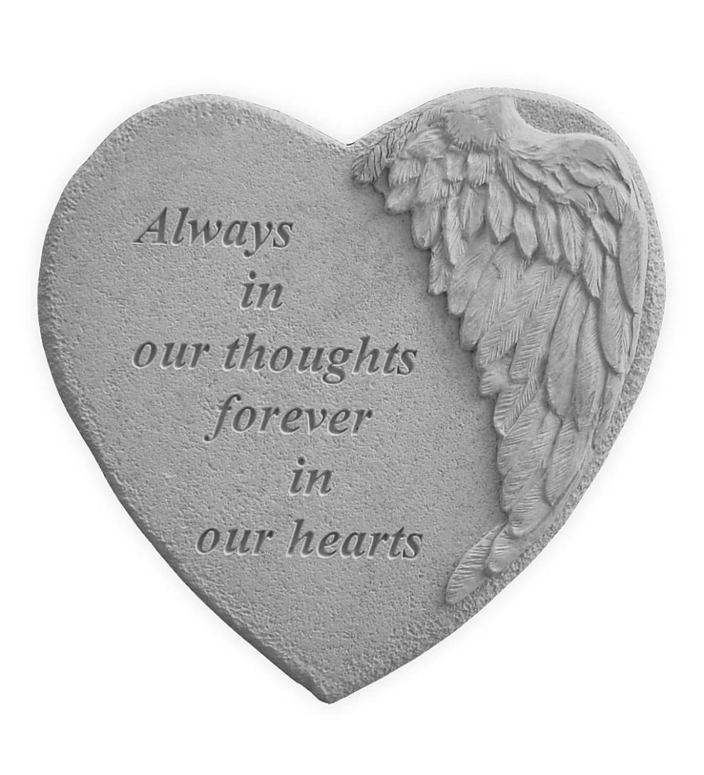 Plow & Hearth Garden Accents Yard & Garden Always Heart Memorial Garden Stone