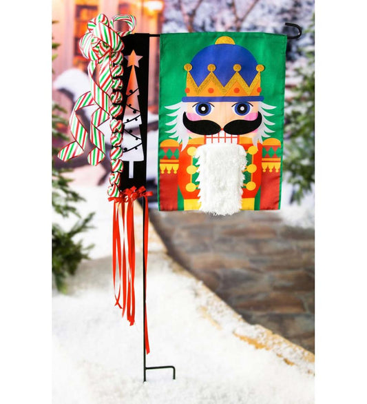 Plow & Hearth Garden Accents Yard & Garden Christmas Tree Garden Flag Stand