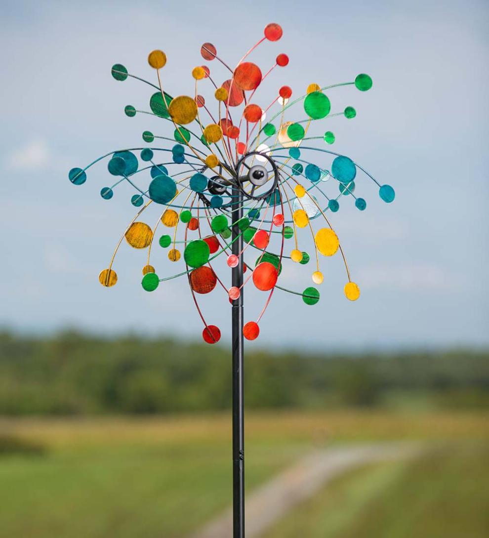 Plow & Hearth Garden Accents Yard & Garden Confetti Wind Spinner - Antique