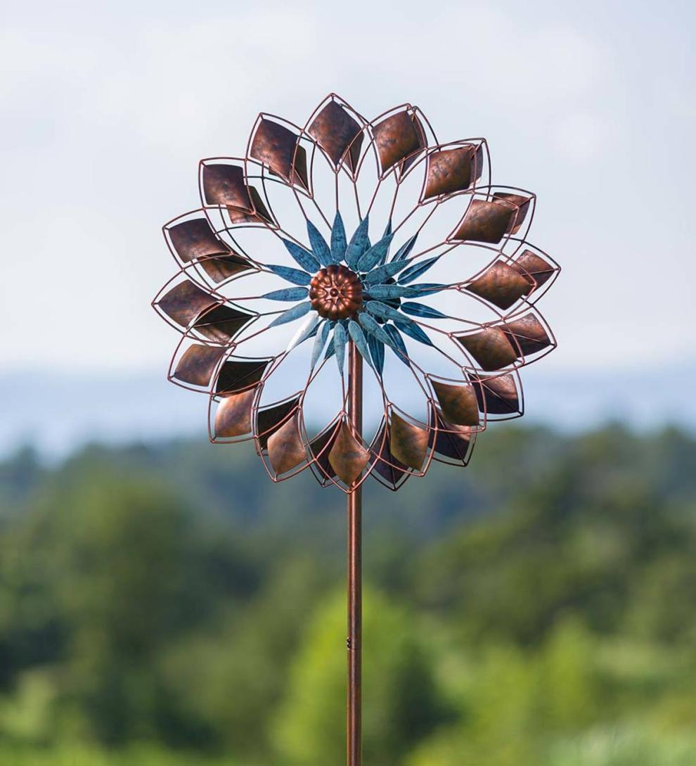 Plow & Hearth Garden Accents Yard & Garden Copper Succulent Wind Spinner