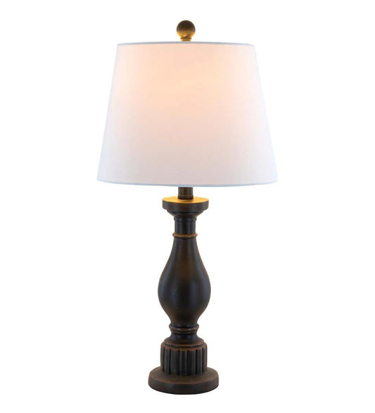 Plow & Hearth Home Accents Indoor Living Clarice Table Lamp With White Linen Shade