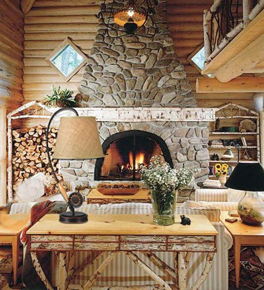 Plow & Hearth Home Accents Indoor Living Fly Rod Table Lamp
