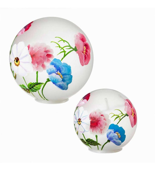Plow & Hearth Home Accents Indoor Living Led Vivid Bouquet Lighted Globes, Set Of 2