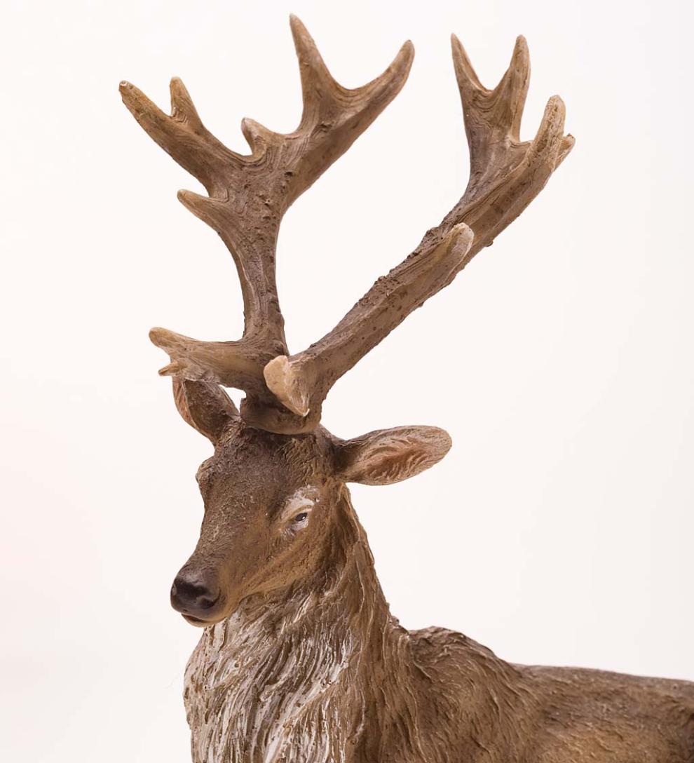 Plow & Hearth Home Accents Indoor Living Lifelike Elk Sculptures