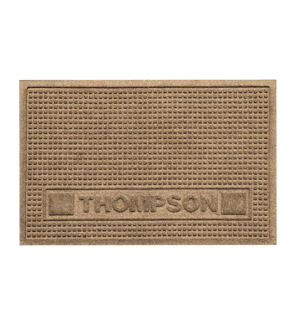 Plow & Hearth Home Accents Indoor Living Personalized Waterhog Squares Pet Doormat