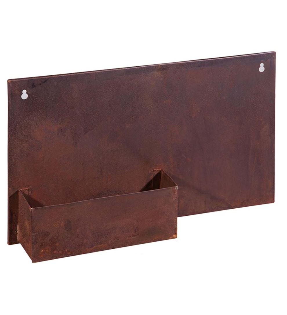 Plow & Hearth Home Accents Indoor Living Rusted Wall Planter