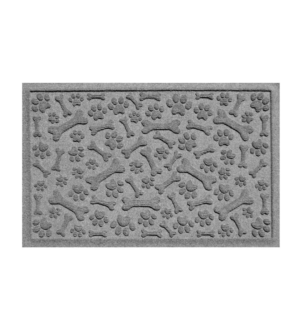 Plow & Hearth Home Accents Indoor Living Waterhog Paws And Bones Doormat