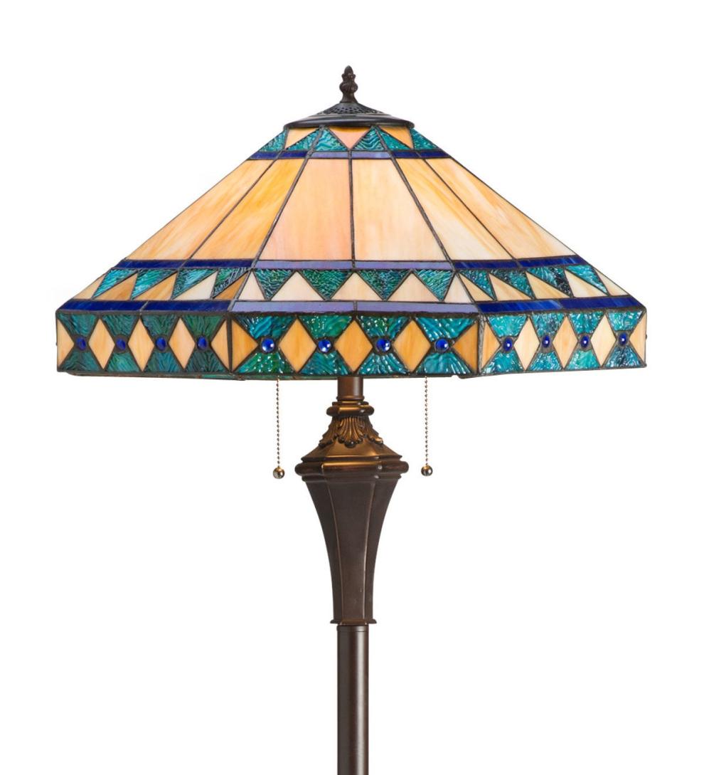 Plow & Hearth Home Office Indoor Living Camden Tiffany Floor Lamp