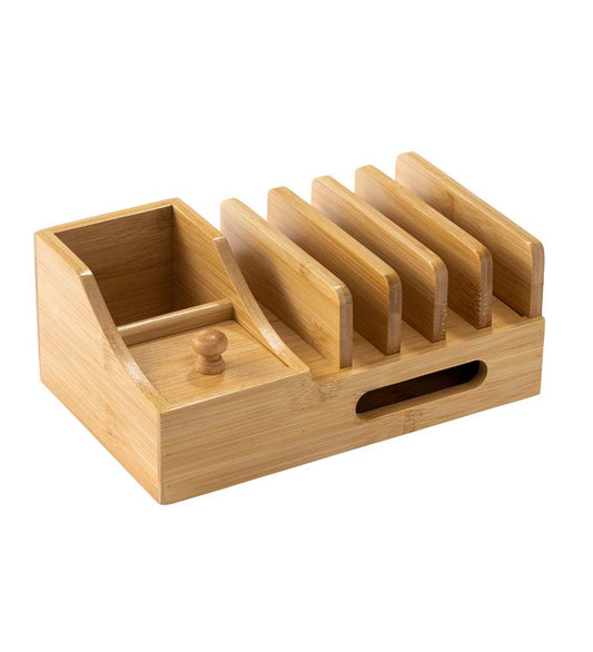 Plow & Hearth Home Office Indoor Living Multiple Technology Organizer