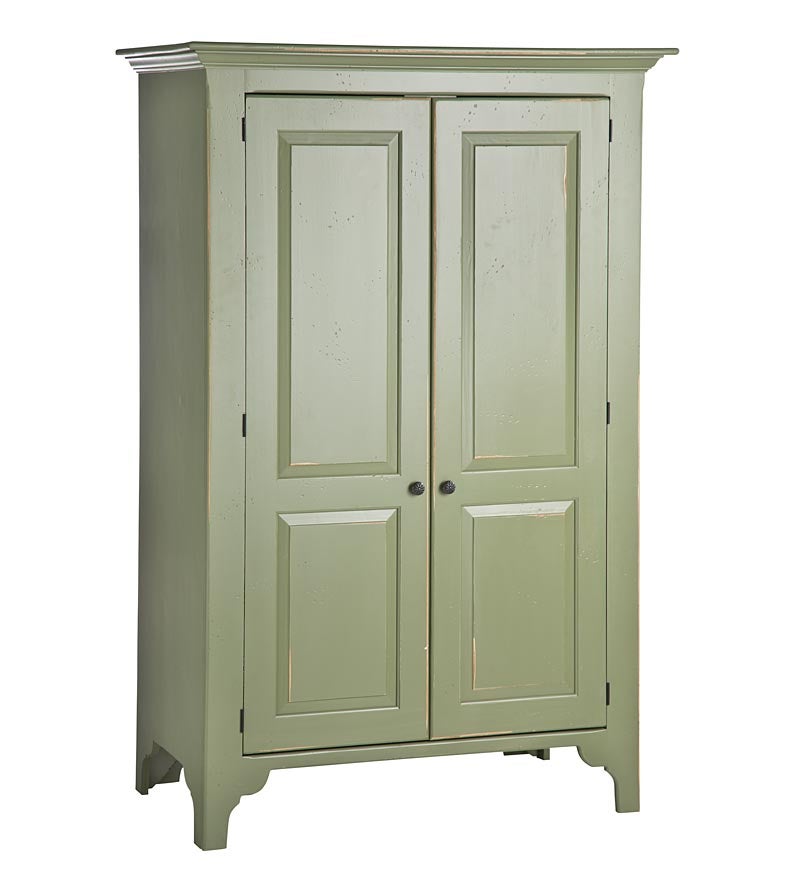 Plow & Hearth Hutches & Cupboards Indoor Living Green River Cabinet, Made In Usa - Avocado