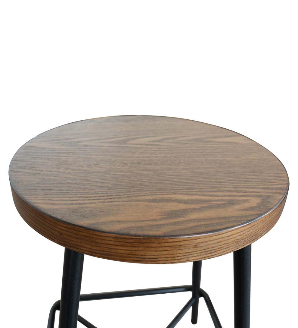 Plow & Hearth Kitchen & Bar Stools Indoor Living Farmhouse Counter Stools, Set Of 2