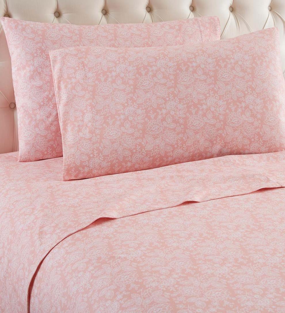 Plow & Hearth Sheets Indoor Living Enchantment Micro Flannel Sheet Set