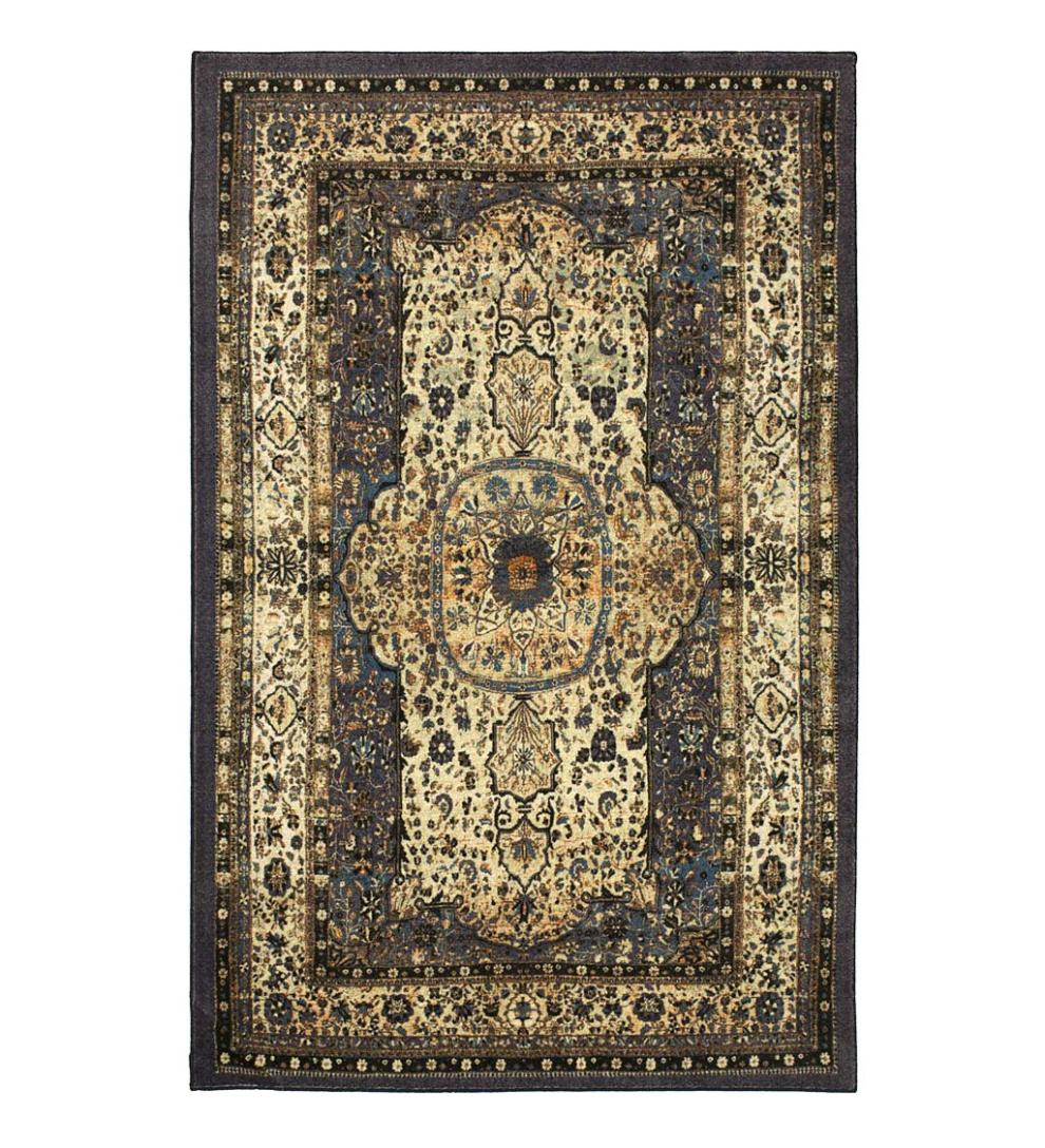 Plow & Hearth Synthetic Rugs Indoor Living Heirloom Shiraz Easy Care Smartstrand Rug