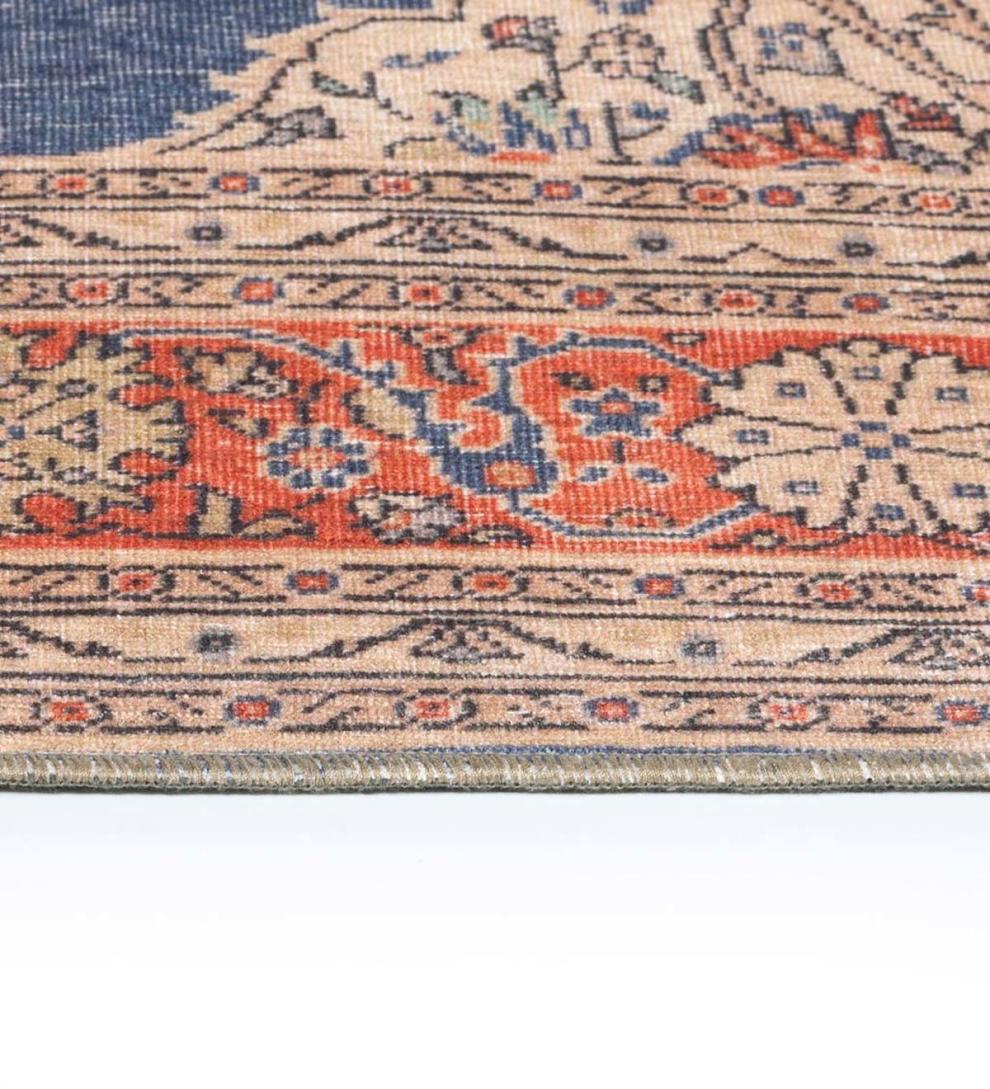 Plow & Hearth Synthetic Rugs Indoor Living Indoor/Outdoor Berkley Medallion Polyester Rug