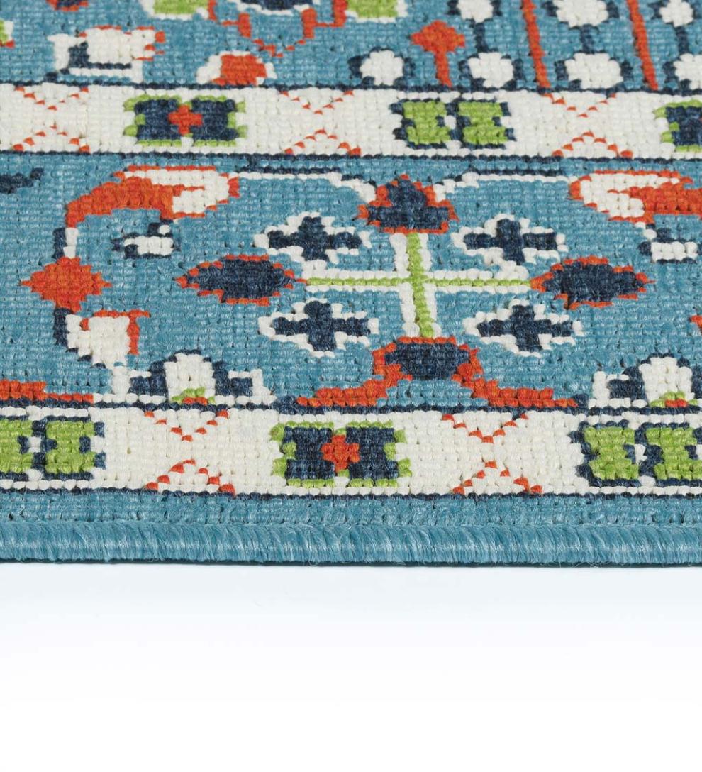 Plow & Hearth Synthetic Rugs Indoor Living Indoor/Outdoor Brunswick Tapestry Polypropylene Rug