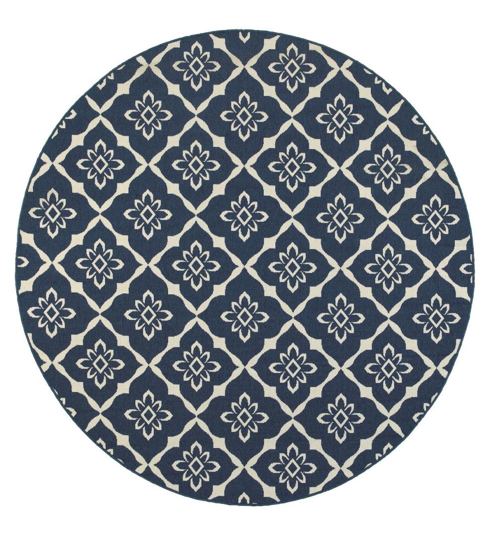 Plow & Hearth Synthetic Rugs Indoor Living Indoor/Outdoor Lexington Trellis Rug