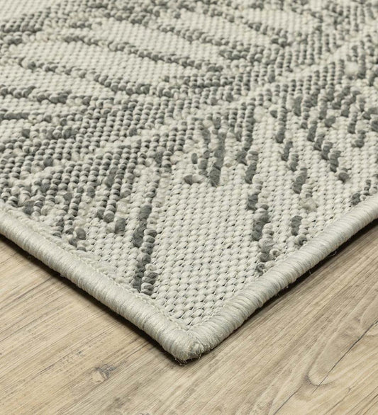Plow & Hearth Synthetic Rugs Indoor Living Indoor/Outdoor York Leaves Polypropylene Rug