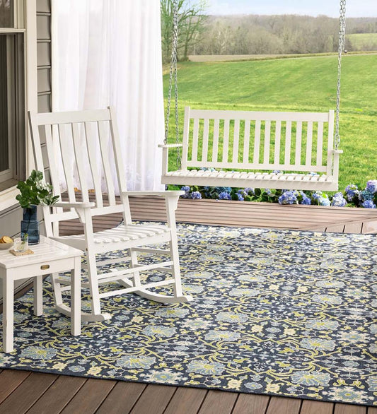 Plow & Hearth Wood Furniture Outdoor Living Slatted Wooden Porch Furniture